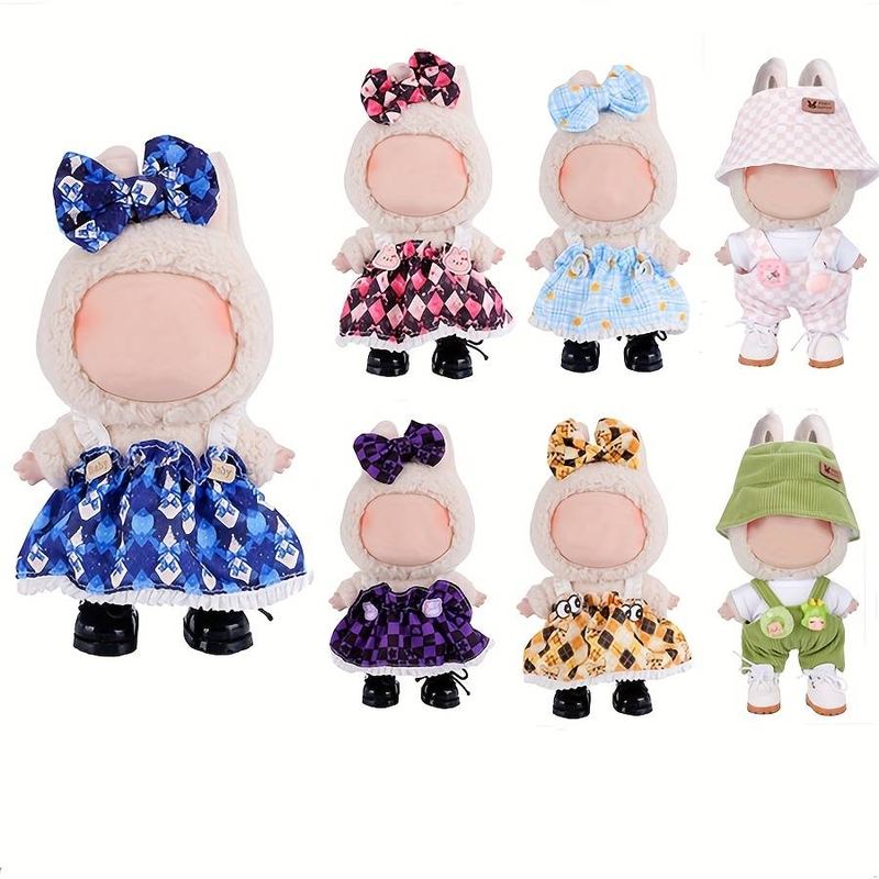 Princess Dress Doll Clothing Set,Clothes For Labubu Doll, Clothing Accessory Set,for 6.69-inch 6.69inch Doll Clothes,Birthday Gift, Ramadan Festival_voghion.com