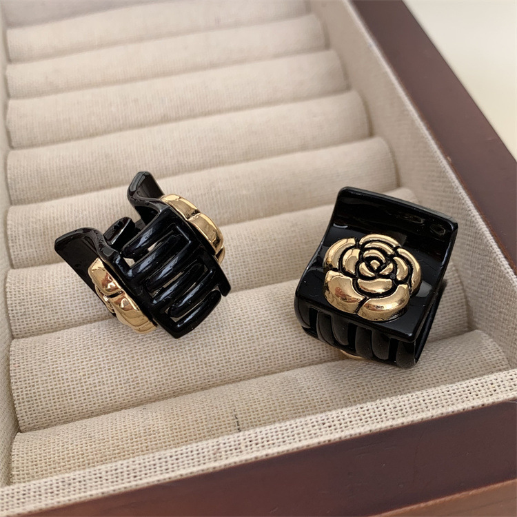 Clip per tromba camelia retrò francese, clip per capelli principessa femminile, mini clip per frangia, clip laterale, forcina per squalo_voghion.com