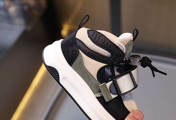 New Boys' Casual Board Shoes Velcro Girls' Bread Shoes Soft Soled Baby Shoes_voghion.com