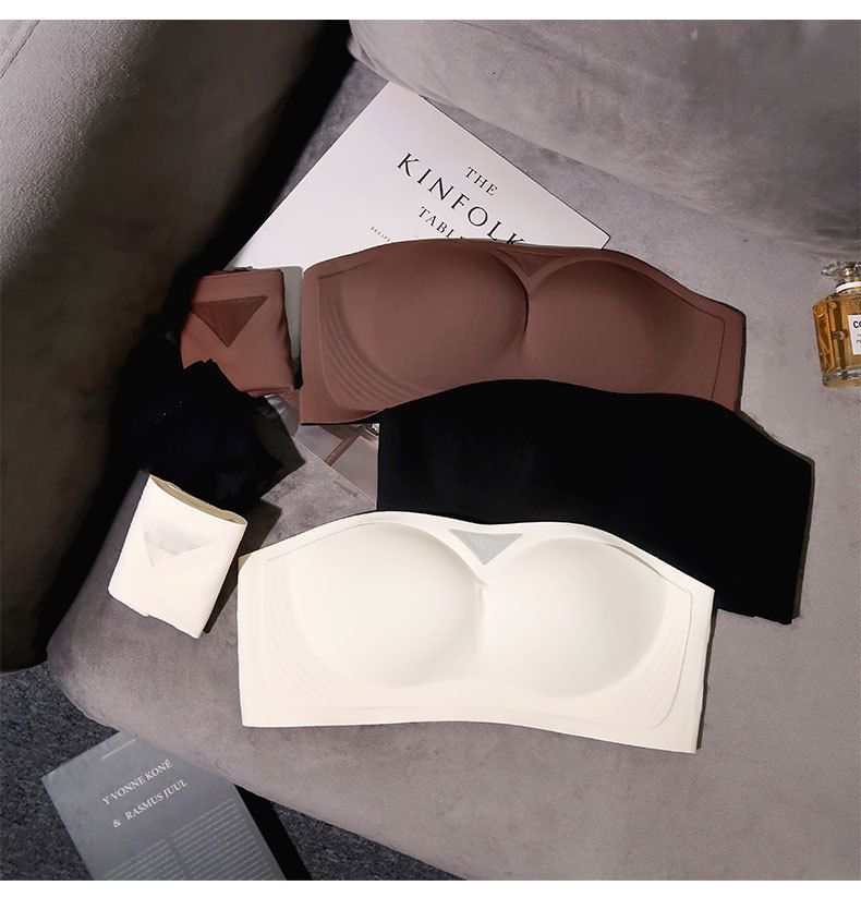 Abbigliamento da donna Intimo antiscivolo senza spalline per donna, reggiseno invisibile, senza tracce, senza ferretti, set reggiseno push-up monopezzo per seno piccolo, avvolgimento del torace_voghion.com