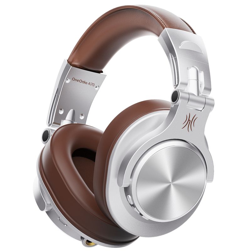 Oneo dio A70 Fusion Wired + Wireless Bluetooth 5.2 Headphones For Phone With Mic Over Ear Studio DJ Headphone Recording Headset_voghion.com