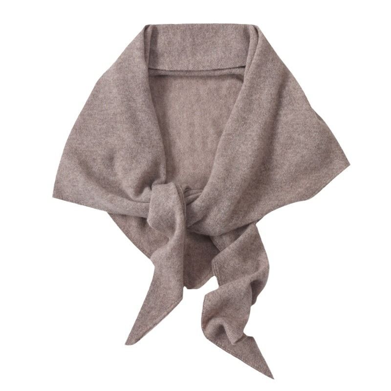 Produttore all'ingrosso transfrontaliero 2025 Nuovo 100% lana grande triangolo sciarpa scialle lavorato a maglia caldo capospalla in magazzino_voghion.com