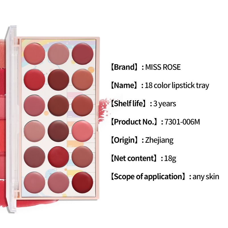 MISSROSE Moisturizing Non Fading Non Stick Cup Lipstick Tray Matte Matte Lipstick Set_voghion.com