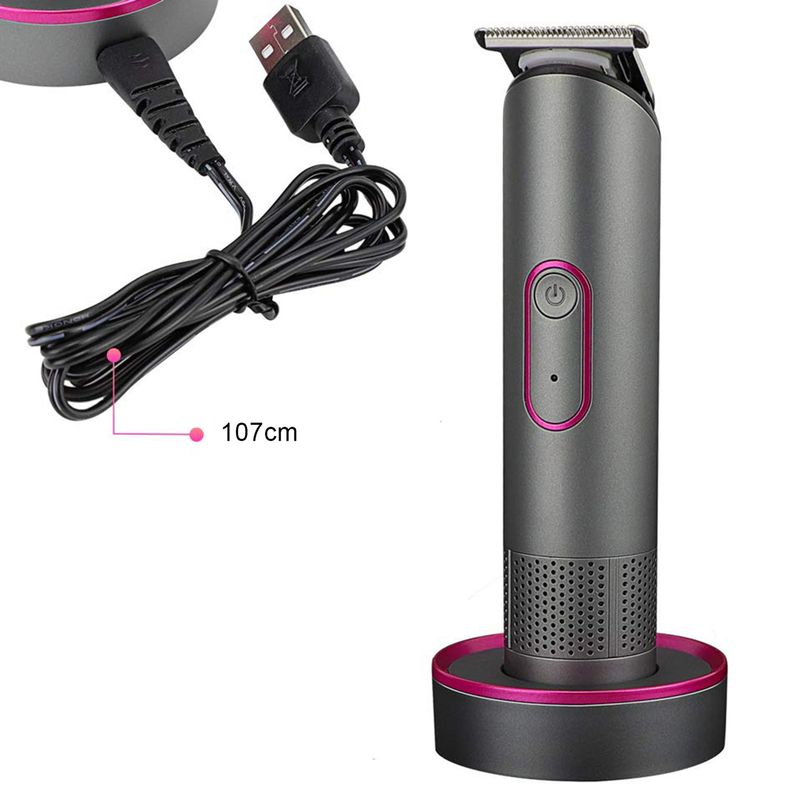 Ruixingst, cortadora de pelo recargable de gran potencia, cuchilla de acero inoxidable, carga USB, cortadora de pelo eléctrica inalámbrica, Kit de aseo_voghion.com