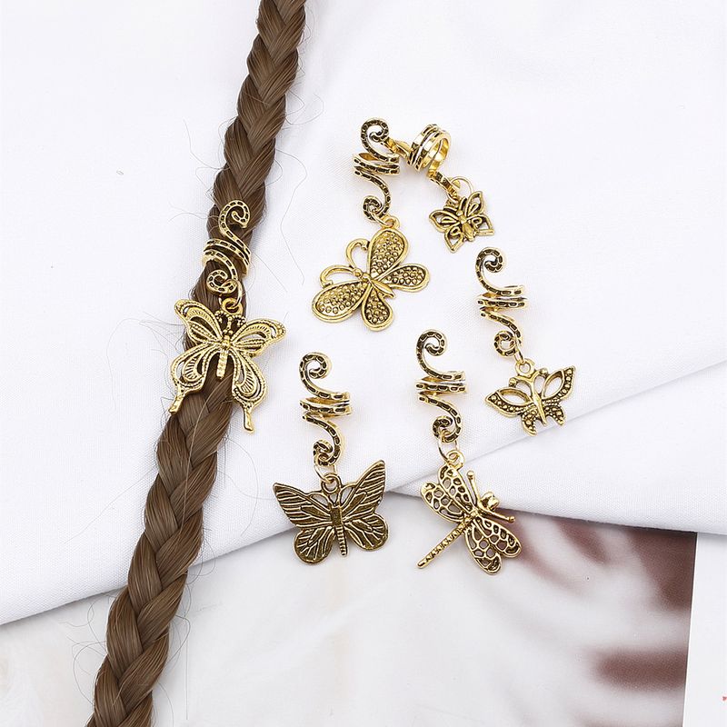Fermagli per capelli con dreadlock, ornamenti per capelli in lega hip-hop, anelli per capelli a spirale a tema, accessori per capelli alla moda e cool per trecce da ragazza_voghion.com