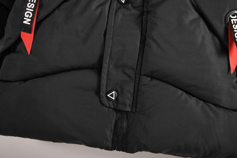 European And American New Winter Boys' Cotton Coats For Children's Middle And Large Children With Hoods, Plush And Thickened Warm Cotton Coats_voghion.com