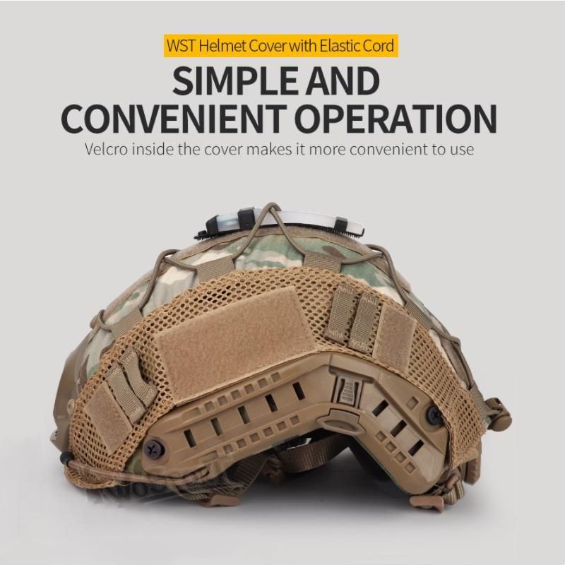 Copertura per casco da combattimento mimetica per fucile ad aria compressa, caccia militare da combattimento CS FAST PJ/BJ/MH, accessori per casco ad alto taglio, espansione_voghion.com