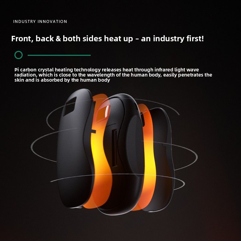 Nuovo scaldamani portatile con display digitale riscaldante bifacciale autunno inverno 2024, supporto transfrontaliero personalizzazione_voghion.com