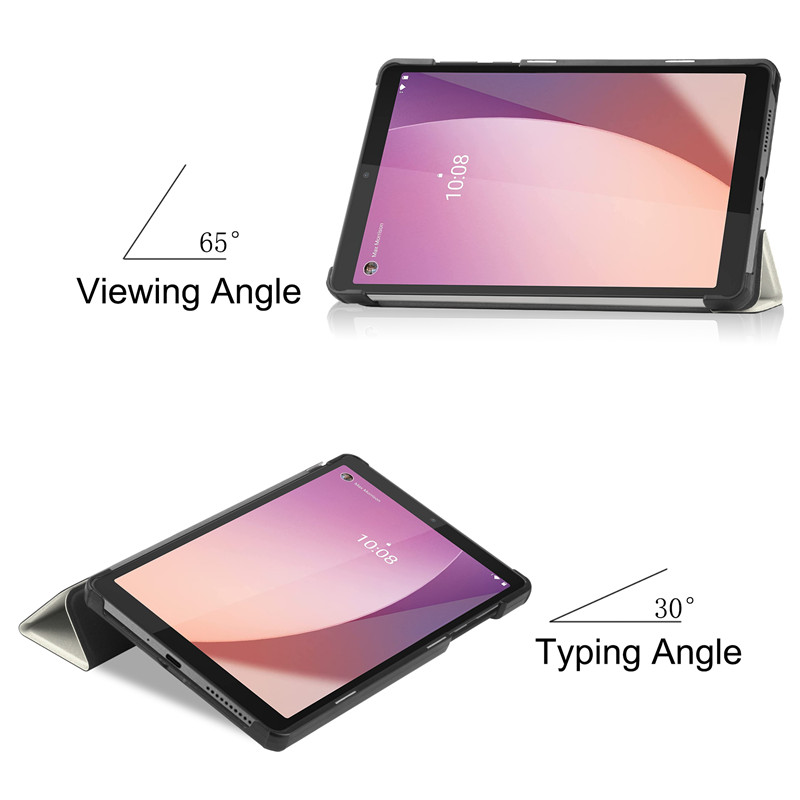 Für Lenovo Tab M8 Gen 4 Fall 8,0 TB-300FU Tablet Tri Folding PU Leder Funda Für Lenovo M8 4th Gen abdeckung TB-300XU Etui + Stylus_voghion.com