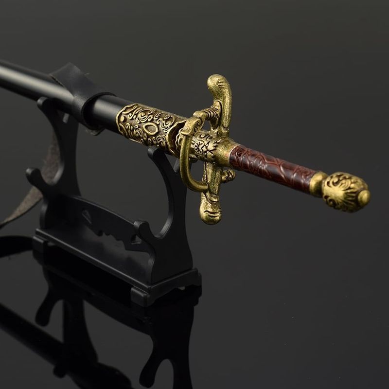 GOT Arya Stark Nadel-Metallschwert, 30 cm, Kampfkunstschwerter, Schreibtisch-/Regaldekoration, Kunstfigur, Kunstspielzeug, Sammlung, Schlüsselanhänger, Geschenk, Partyzubehör_voghion.com
