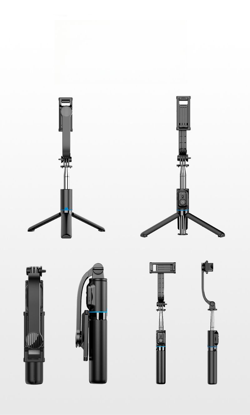 Mini Mobile Phone Selfie Stick C01 Travel Portable Integrated Tripod Outdoor Live Broadcast Camera Artifact Bracket_voghion.com