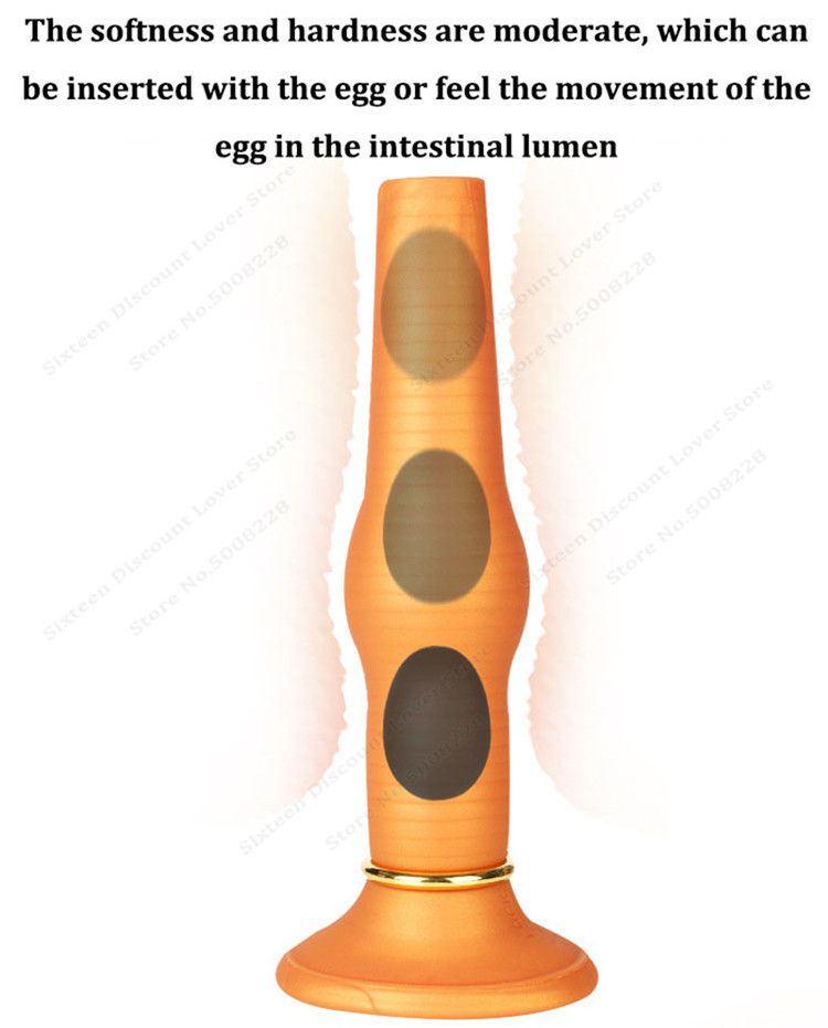 Anal Ovipositor Huge G-spot Stimulate ButtPlug Airflow Push Anal Egg Men Prostate Massage SM Erotic_voghion.com