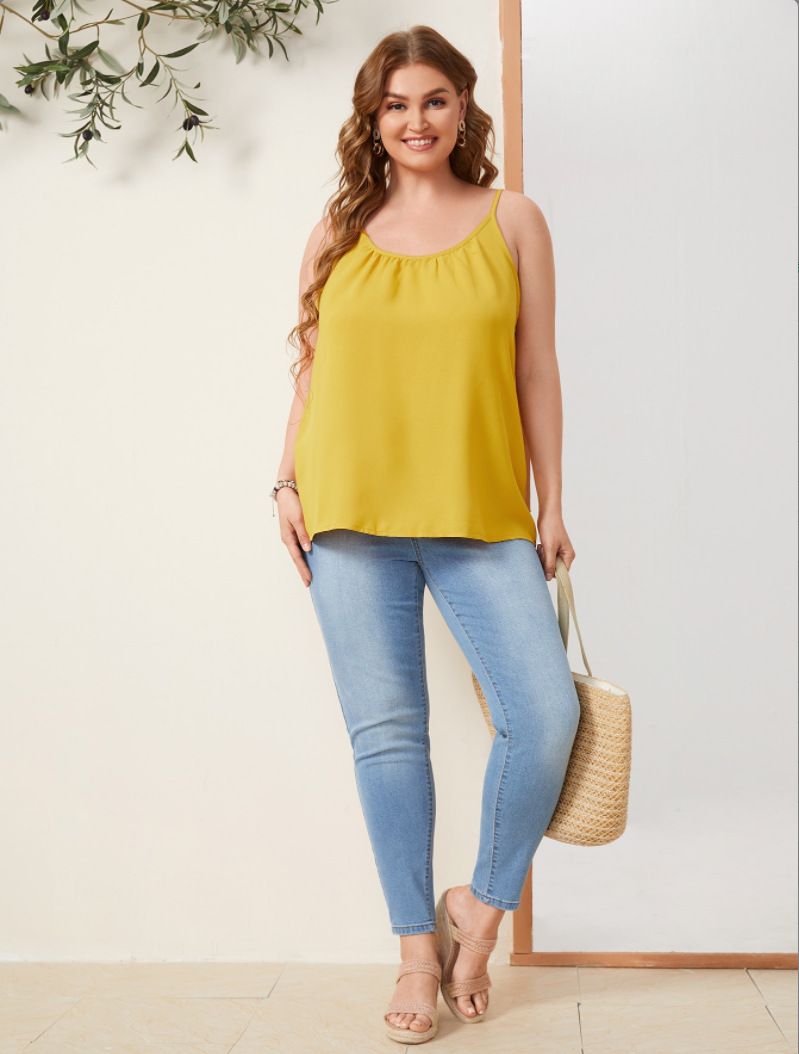 Women's clothing 20 colors in stock ladies suspenders flower pattern loose vest_voghion.com