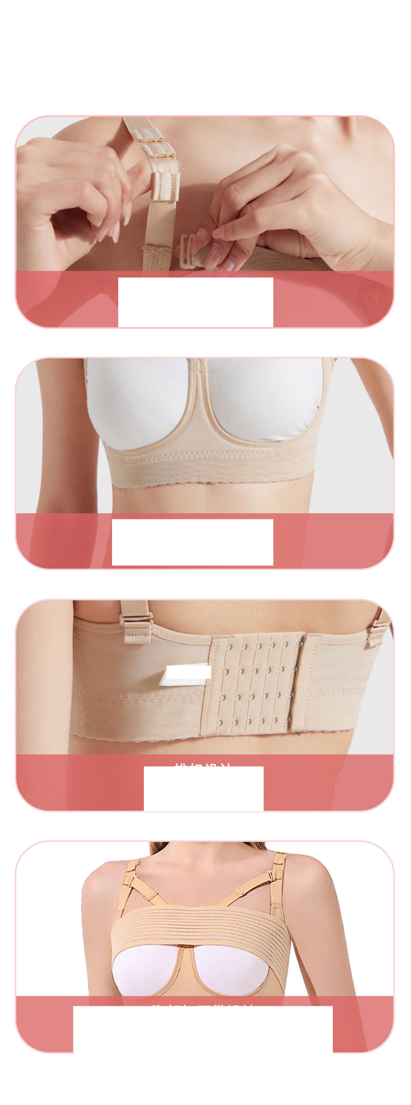 Damenbekleidung Longxiong postoperative Körperformungskleidung zweiteiliges Set Prothese feste Unterwäsche Brustgürtel Korsett Brustformungskleidung_voghion.com