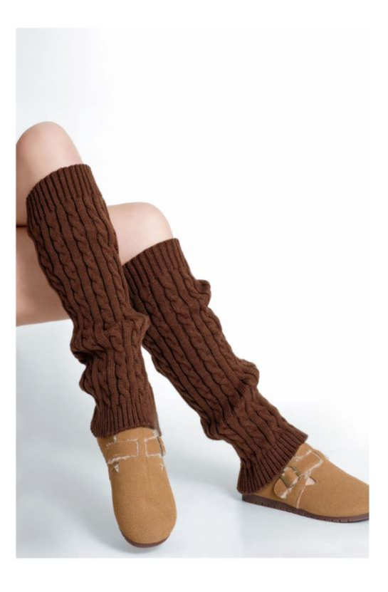Couvre-jambes pour femmes torsadées y2k pour filles chaudes, chaussettes à poils de couleur unie, leggings chauds, longs tubes, couvre-chaussures pour femmes_voghion.com