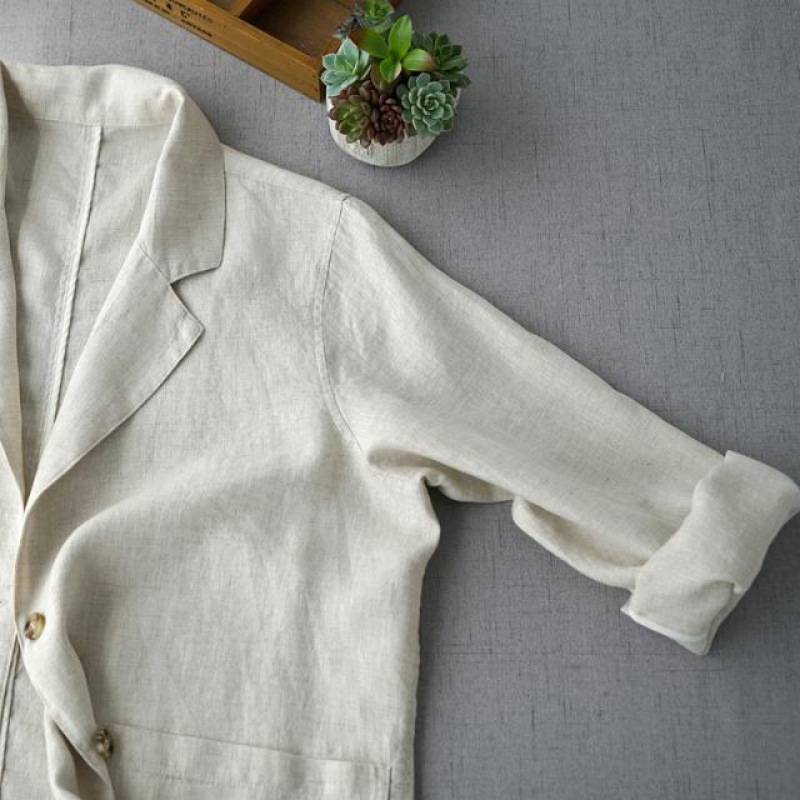 Women's Clothing Spring Loose Women's Clothing Simple Casual Versatile Linen Top_voghion.com