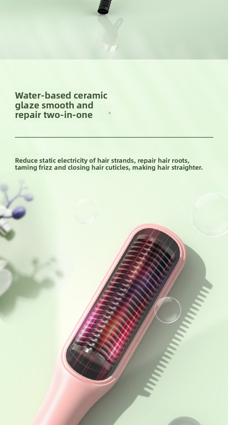 2-In-1 Straightening & Curling Iron With Ionic Technology - Anti-Frizz Hair Styler For Damage-Free Styling - Adjustable Temp 300°F-450°F_voghion.com