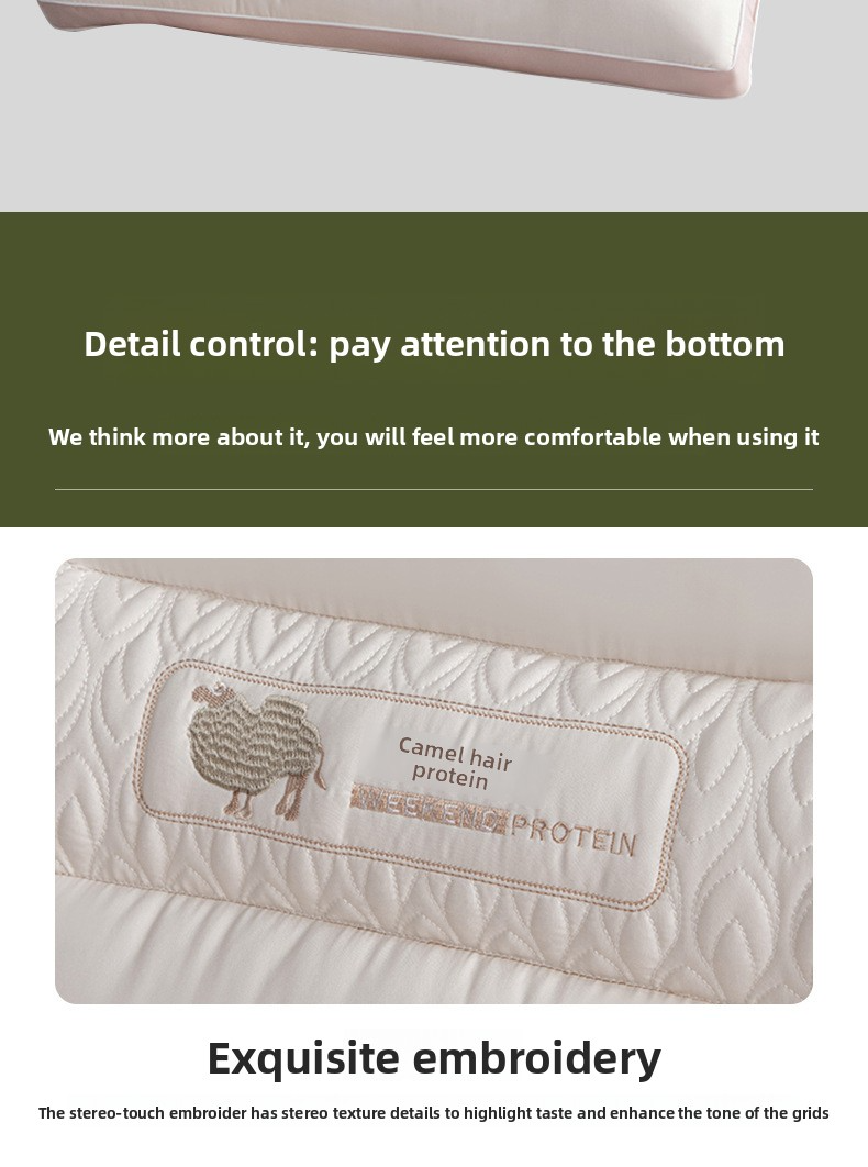 Oreiller orthopédique en mousse à mémoire de forme pour soulager les douleurs cervicales - Oreiller en fibres moyennement souples pour les dormeurs sur le côté et sur le dos. Respirant et hypoallergénique._voghion.com