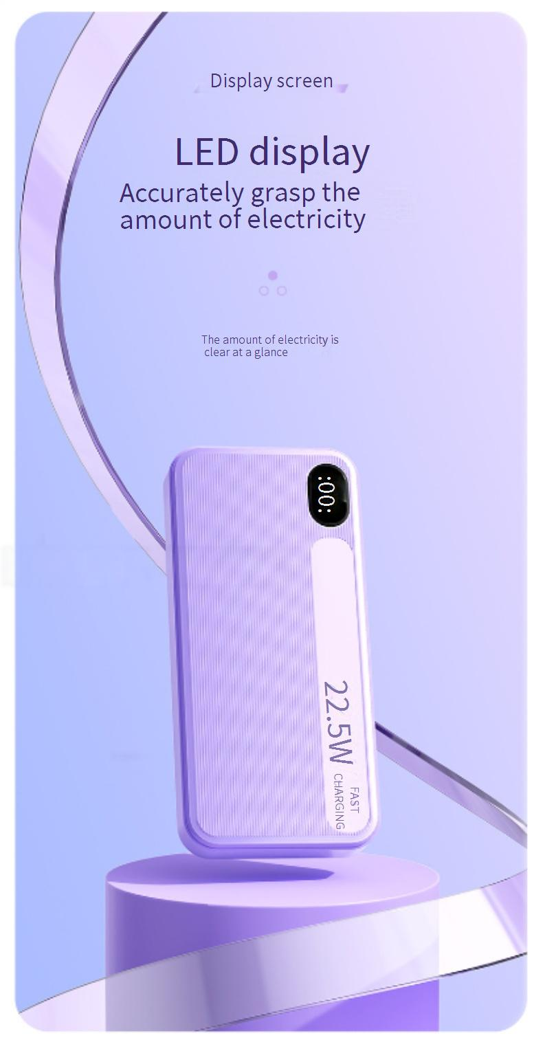 22,5W supersnel opladende powerbank van 20.000 mAh met PD20W bidirectionele snellading, draagbare oplader met hoge capaciteit voor iPhone, Android en meer_voghion.com