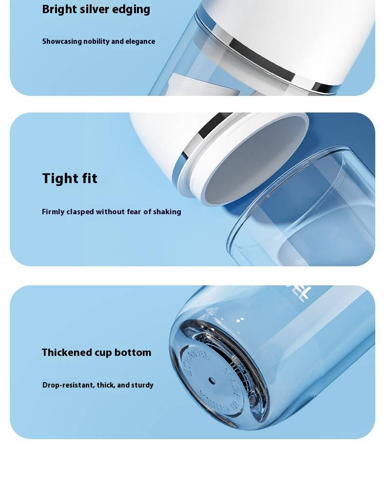 Foldable Travel Toothbrush Set With Toothpaste & Collapsible Cup – Portable Oral Care Kit For Camping, Office, And Travel (Blue/Pink/White/Gray)_voghion.com