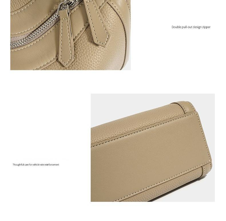 Stylish Women's Leather Tote Bag For Work & Daily Use - Spacious Shoulder Bag With Zipper Closure Commuter Handbag Large Capacity Shoulder Bag_voghion.com
