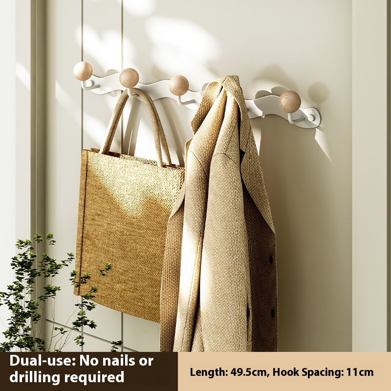 Ganchos de pared sin taladro: ahorra espacio en la puerta y la pared para abrigos, sombreros y bolsos (varios estilos y opciones de ganchos, hierro resistente a la oxidación)_voghion.com