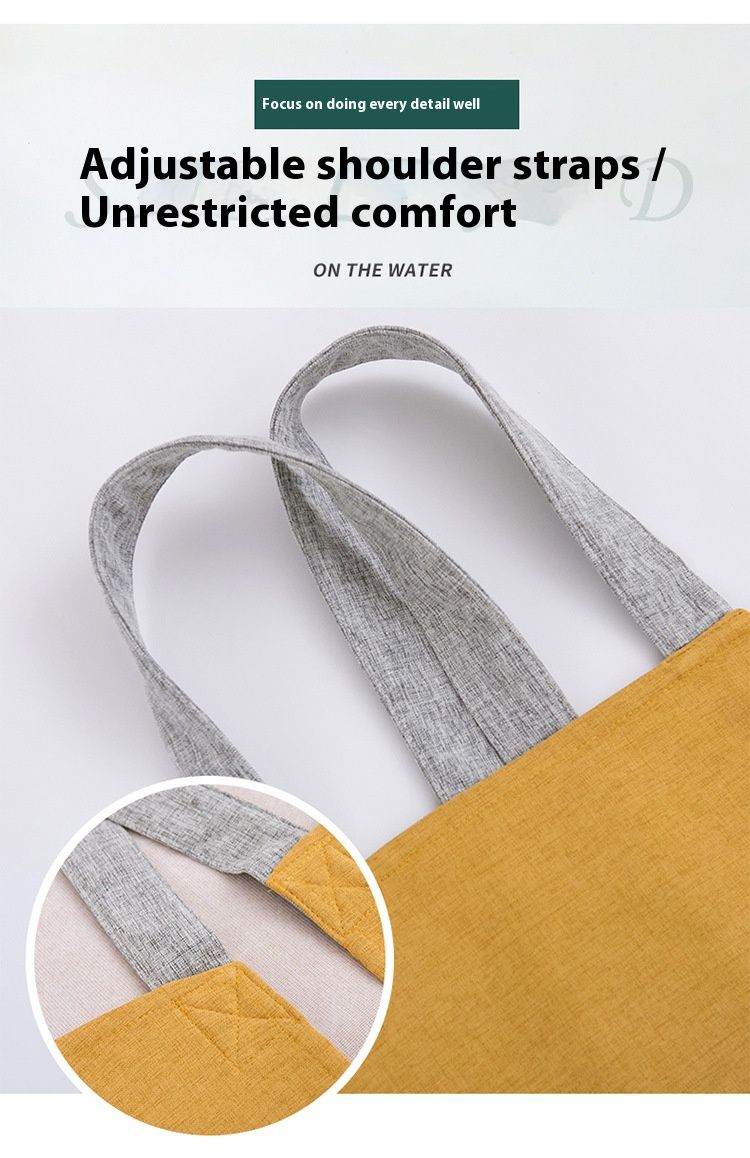 Küchenschürze mit Kreuzrücken und Taschen – Ölbeständiges Polyester, verstellbar, leuchtendes Gelb, elegantes Grau, zartes Blau, Mint_voghion.com