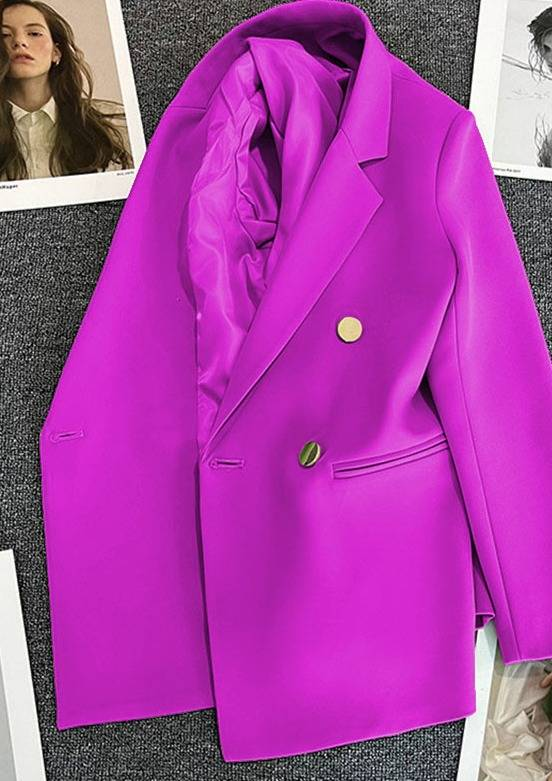 Damen-Zweireiher-Blazer mit Karomuster – Slim-Fit-Jacke für Frühling und Herbst (mehrere Farben und Größen)_voghion.com