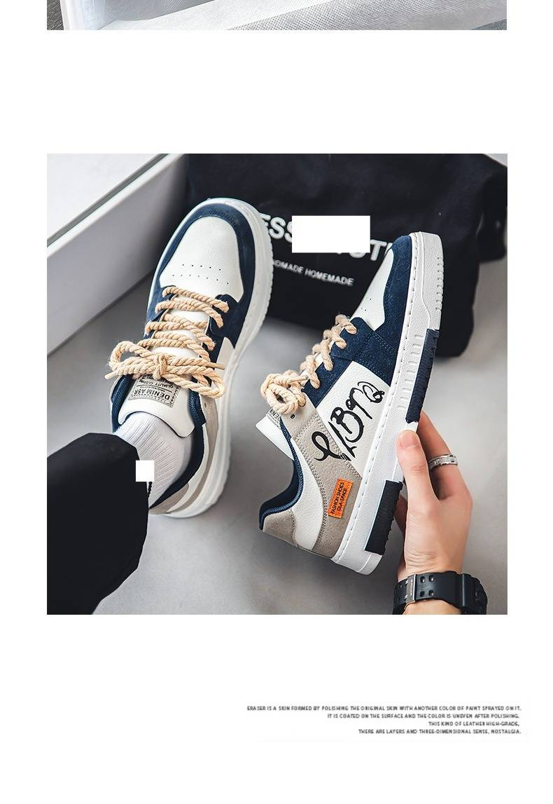 Lässige Herren-Sneaker – Atmungsaktive Low-Top-Schuhe mit runder Spitze zum Laufen und für den Alltag, leichte, bequeme Wanderschuhe_voghion.com
