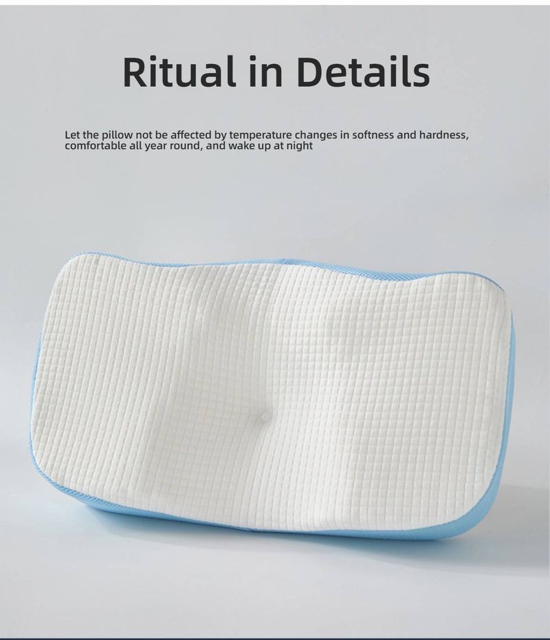 Cuscino in memory foam a forma di farfalla - Cuscino ortopedico di supporto cervicale con schiuma a rimbalzo lento, design ergonomico per alleviare il dolore al collo_voghion.com