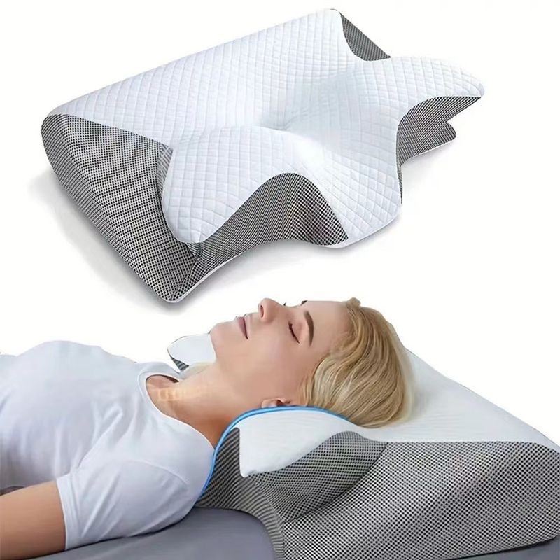 Cuscino cervicale a forma di farfalla, cuscino per dormire, cuscino memory a rimbalzo lento, cuscino cervicale, nucleo del cuscino_voghion.com