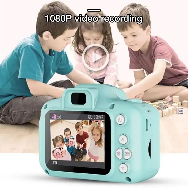 Mini otroška kamera X2 Digitalna vintage kamera Izobraževalne igrače Otroška projekcijska video kamera Igrača za fotografiranje na prostem 32 GB_voghion.com