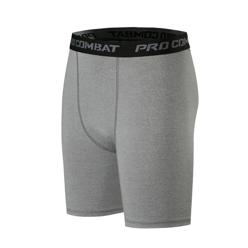 Pantaloncini Fiess da uomo Compressione elastica in vita Pantaloni corti slim Pantaloni sportivi Collant da palestra_voghion.com