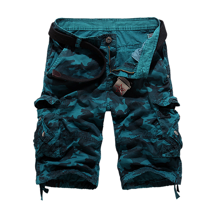 Grossisti Pantaloncini da lavoro cargo taglie forti Pantaloncini da stampa da uomo mimetici Pantaloncini da lavoro larghi da uomo638_voghion.com