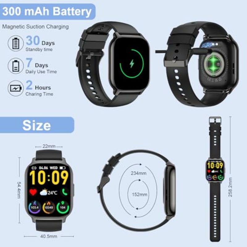 Smart Watch 2.1 Smart Watches For Men Women Answer Make Call 120+ Sport Modes Fitness Tracker With Sleep Heart Rate Monitor Ped_voghion.com