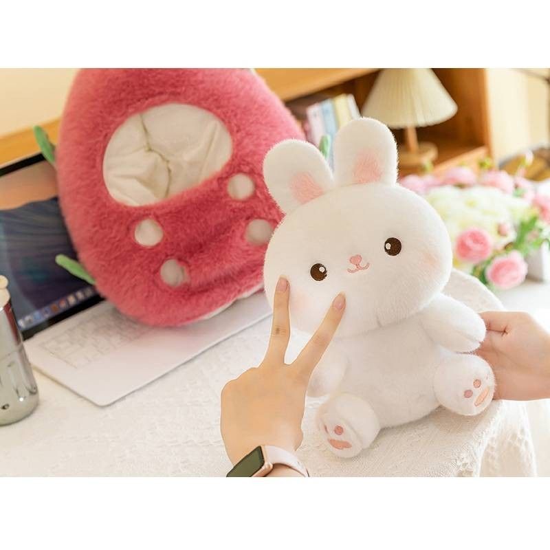 Adorabile peluche a forma di maialino anguria, simpatico cuscino di peluche per adulti e bambini_voghion.com