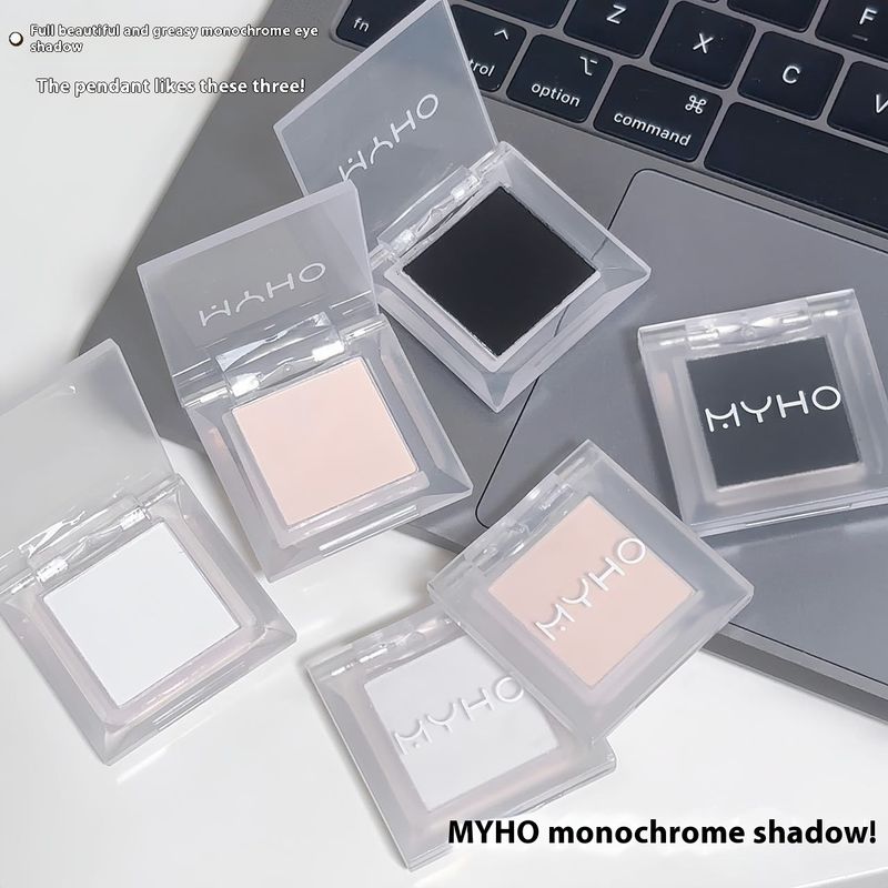 Poudre de plaque fumée monochrome mate et brillante, délicate et durable, éclaircissante naturellement pour les yeux à la dopamine_voghion.com