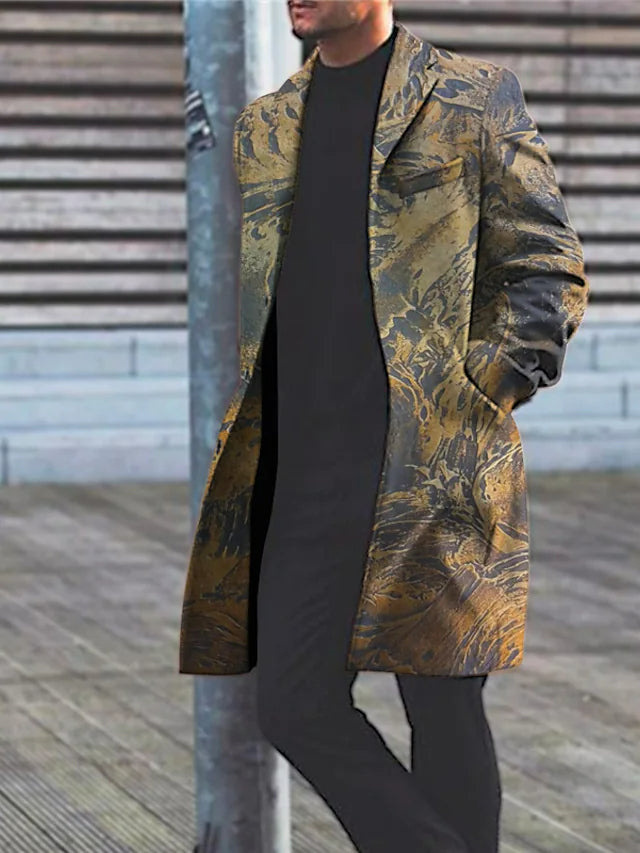 2024 autumn new mid length cardigan windbreaker long sleeved jacket men's_voghion.com