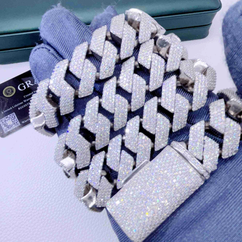 bracelet Gold Necklace Designer Jewelry Cuban Link Pass Diamond Tester Sterling Sier Necklace Vvs Moissanite Chain_voghion.com