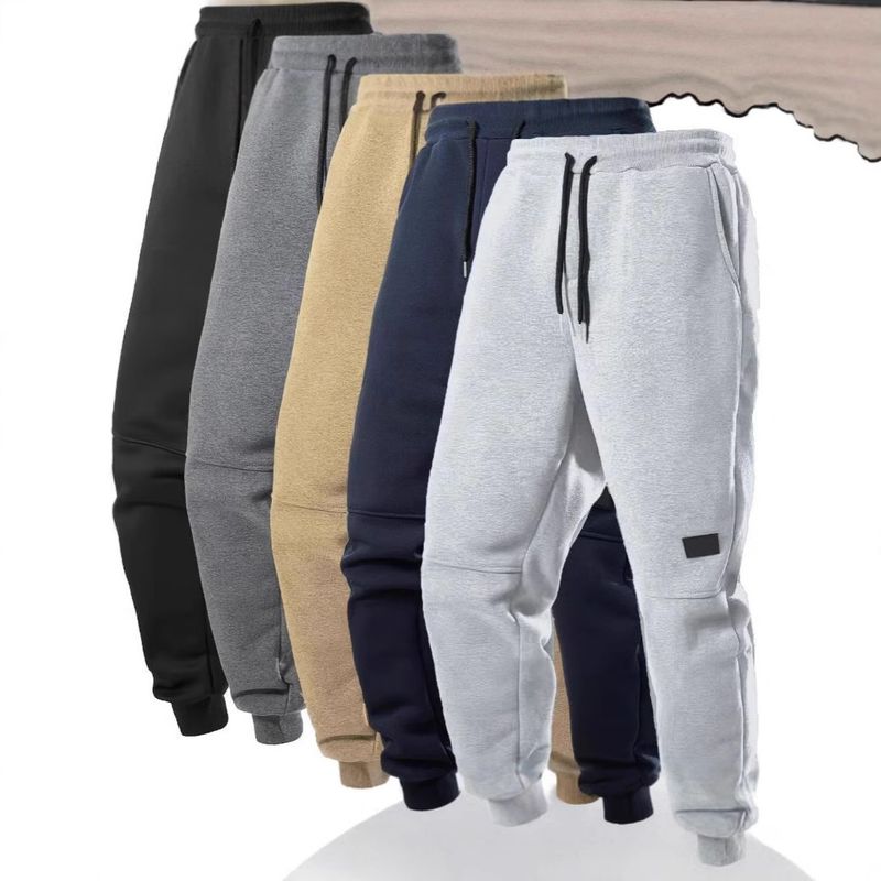 Premium Products Premium Products 2024 Winter New Threaded Casual Plush Pants_voghion.com