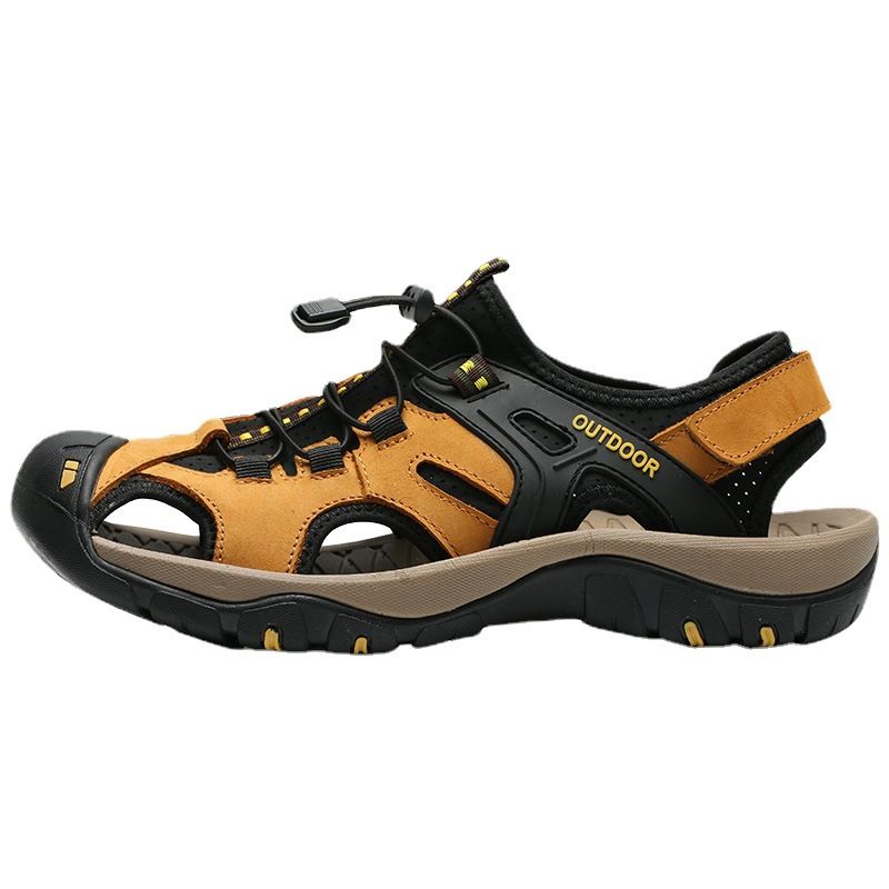 Ongeëvenaarde kwaliteit Four Seasons Outdoor Baotou sandalen, grote maten, strandschoenen voor heren, cool 7239_voghion.com