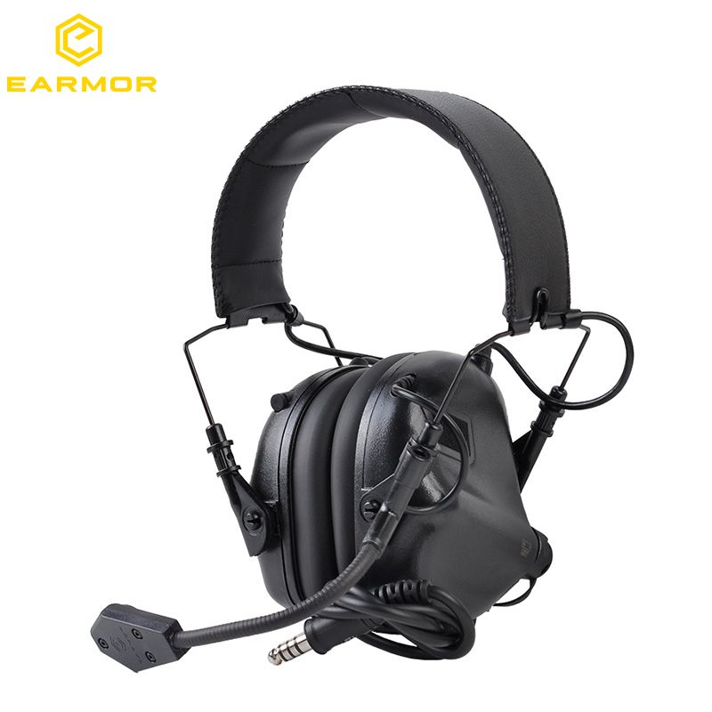 EARMORM32 Electronic Noise-Cancelling Headset With Microphone For Communication, Special Forces Training Tactical Ear_voghion.com