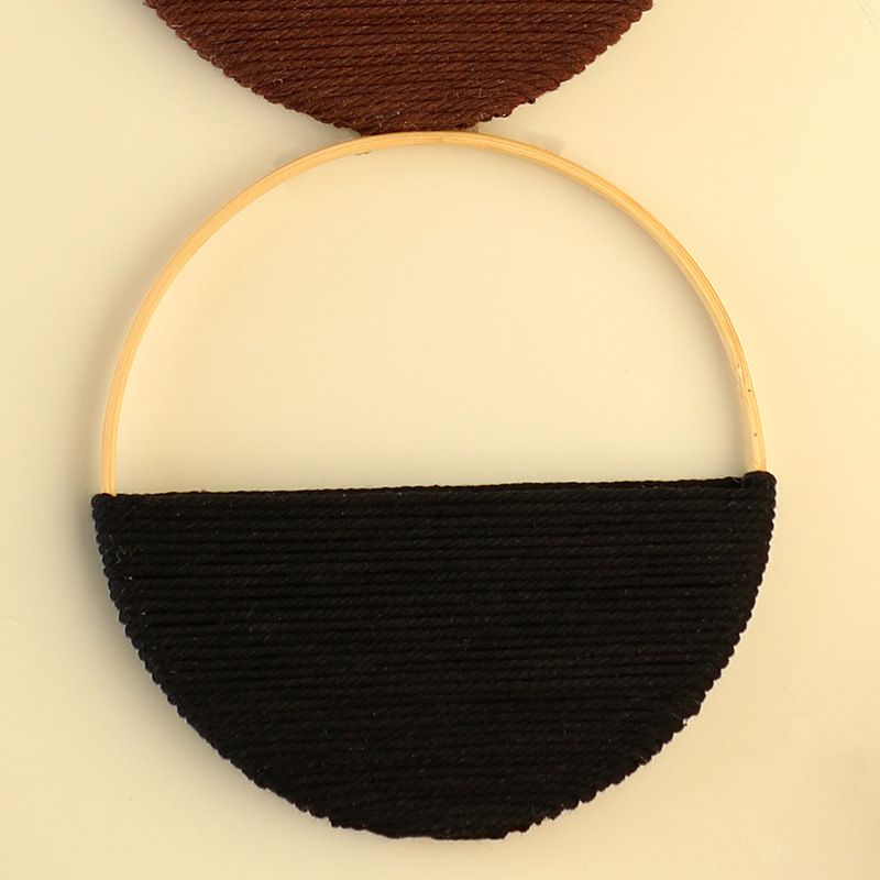 Stile bohémien, combinazione di luci rotonde doppie, mensola di lusso, decorazione da parete, pura decorazione da parete intrecciata a mano, pendente per la casa_voghion.com