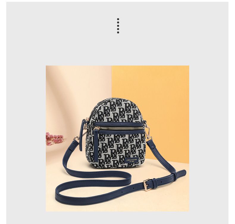 2024 neue Stil kleine Tasche Canvas Tasche Brief Handytasche weibliche Umhängetasche weibliche Taille Tasche Mini Tasche_voghion.com