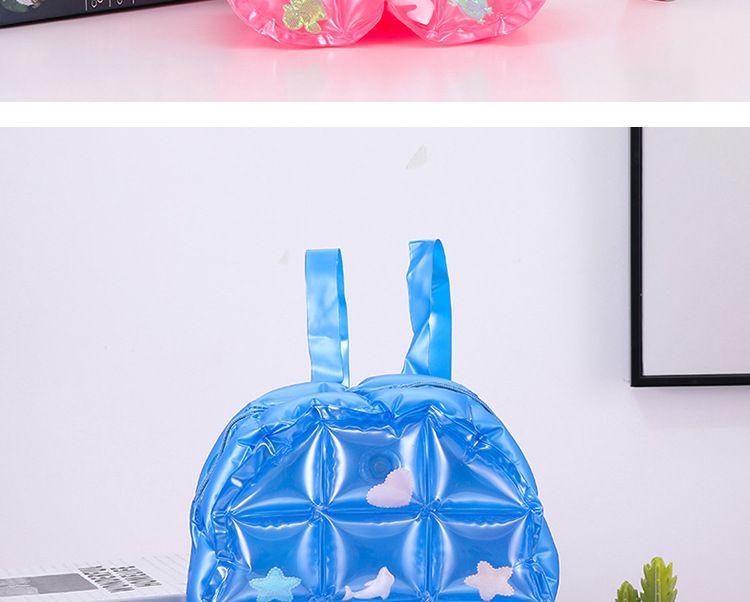 New Inflatable Load Reduction Backpack PVC Inflatable Bag Children's Primary School Schoolbag Jelly Color Cartoon Backpack_voghion.com