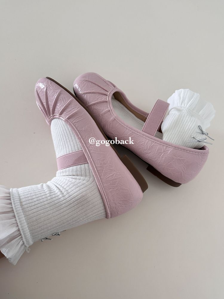 Lancui Ballet Girl ~ Style Flacher Mund Eierrolle Einzelschuh für Damen Ultraweiche Sohle Vielseitiger flacher Pendler-Mary-Jane_voghion.com