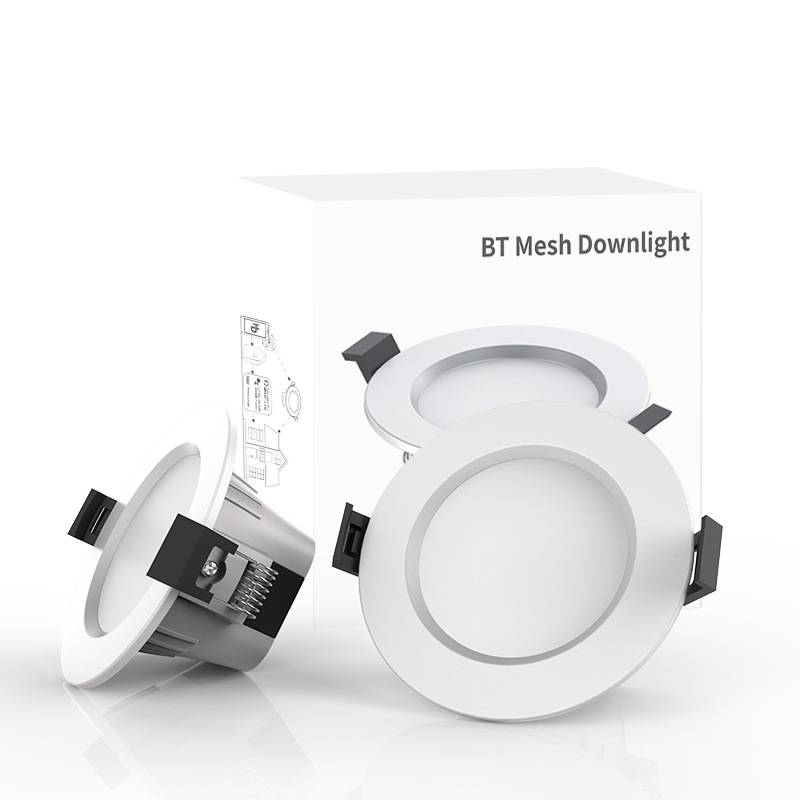 Lâmpadas inteligentes Bluetooth Rede RGB Controle remoto colorido Escurecimento por voz Ajuste de cor Tubo embutido LED_voghion.com