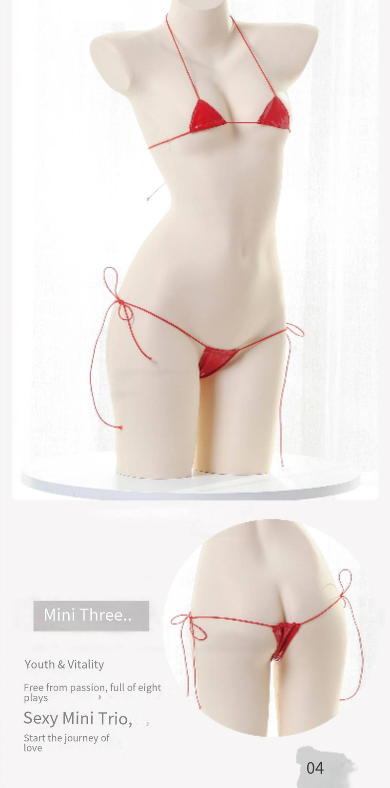 Body seductor para juegos de rol: mono elástico de látex con aberturas para mujer_voghion.com