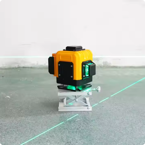 Laser Level 360° drehbar 8 Linien Grün Laser Level Selbstnivellierendes Kreuzmesswerkzeug-Set_voghion.com