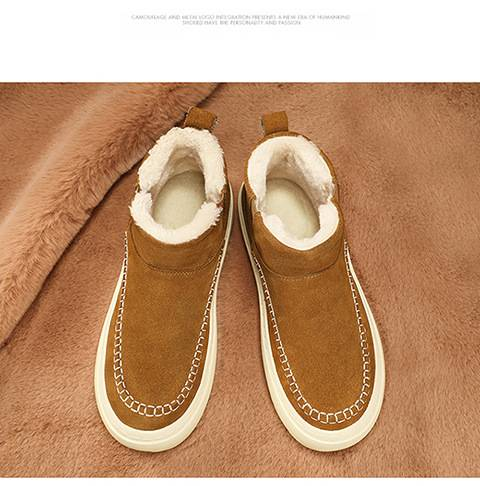 Scarpe da uomo 2025 Inverno Nuovo stile Stivali da uomo con suola spessa, pile e cotone ispessito_voghion.com